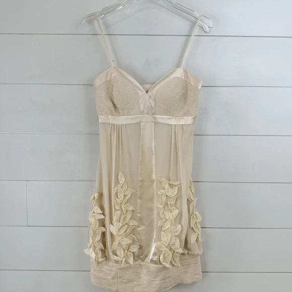 sue wong ivory dress NEW SUE WONG IVORY ILLUSION NECK BEADED EMBROIDERED EVENING GOWN DRESS SZ 6